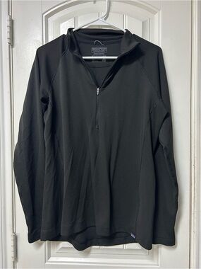 Patagonia Black Lightweight Quarter-Zip Shirt Jacket